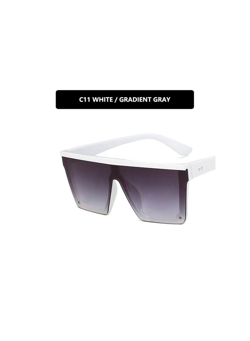1-Piece New Fashion Womens/Mens Square Sunglasses,Fashion Oversized Flat Top Rimless Sunglasses - Image 1