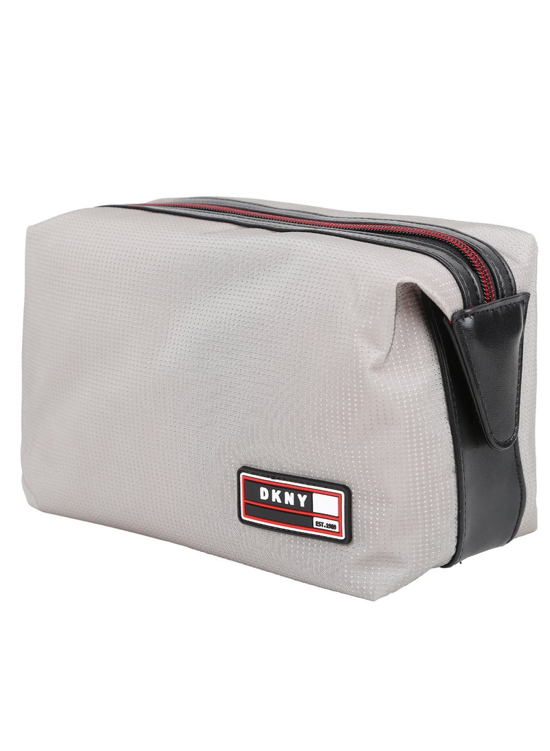 DKNY Men's Dopp Kit Grey Toiletry Bag - Image 2