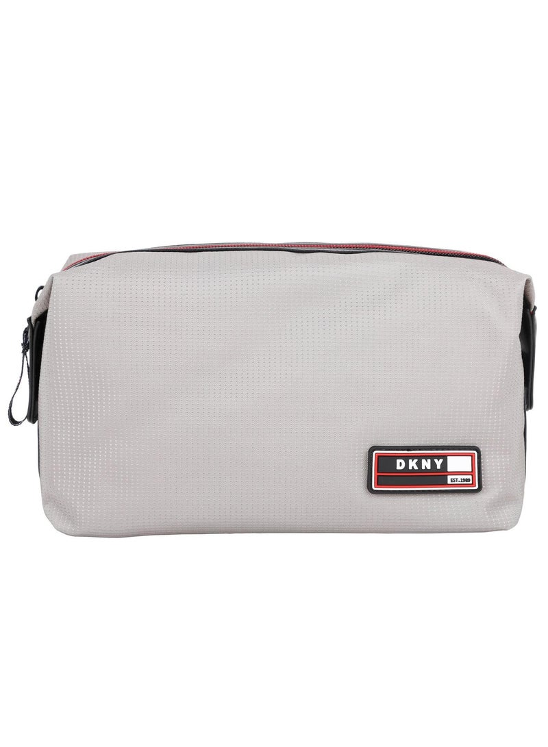 DKNY Men's Dopp Kit Grey Toiletry Bag - Image 1