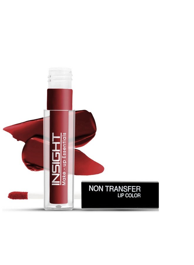 إنسايت أحمر شفاه سائل غير قابل للتغيير من كوزماتيكس | ملمس غير لامع | مقاوم للماء لمدة 12 ساعة | مقاوم للتلطخ | خالٍ من السموم | نباتي | يدوم طويلاً، 4 مل | يدوم طويلاً | 3- ديفاين واين - Image 1