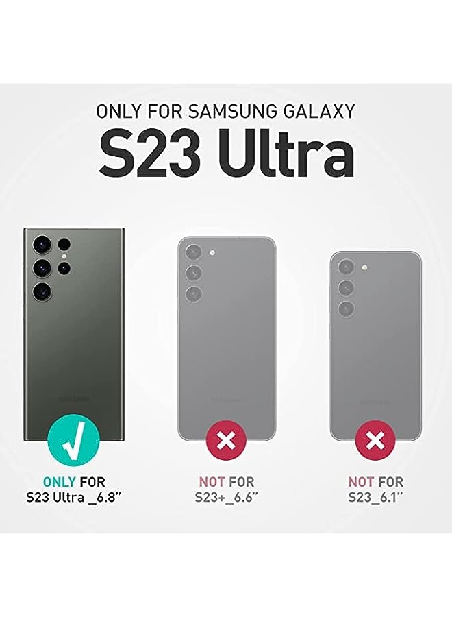 SupCase Unicorn Beetle Pro Case for Samsung Galaxy S23 Ultra 5G (2023), [Extra Front Frame] Full-Body Dual Layer Rugged Belt-Clip & Kickstand Case with Built-in Screen Protector (CamoGray) - Image 3