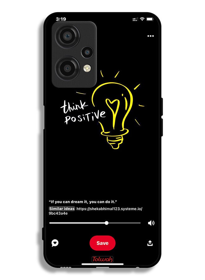Tolwak OnePlus Nord CE 2 Lite 5G Protective Case Cover Think Positive - Image 2