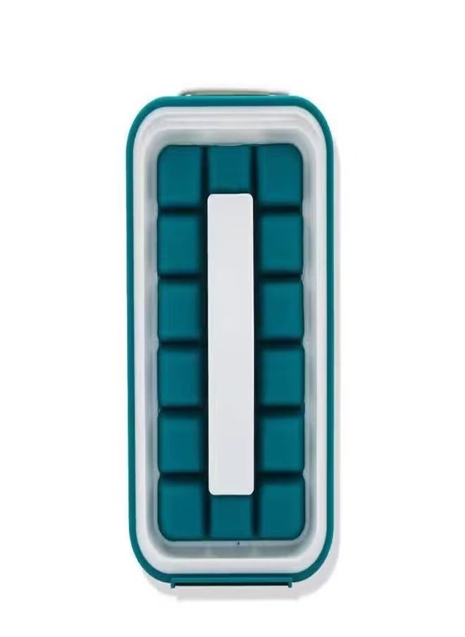 JoyousSto - Ice Cube Tray,Innovative Cube Tray Mold,The Sanitary Silicone Ice Cube Tray for Freezer,Patented Ice Trays for Freezer,Ice Trays for Freezer,Ice Maker, Storage Container, Dispenser - Ultra-Portable.Just a gentle pull to release the ice cubes, can Maker Makes 18 Cubes - Image 1