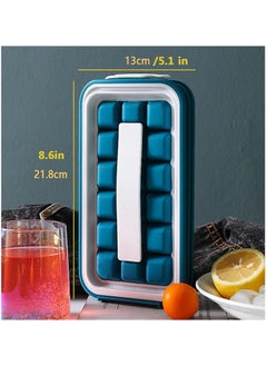 JoyousSto Ice Cube Tray,Innovative Cube Tray Mold,The Sanitary Silicone Ice Cube Tray for Freezer,Patented Ice Trays for Freezer,Ice Trays for Freezer,Ice Maker, Storage Container, Dispenser - Ultra-Portable.Just a gentle pull to release the ice cubes, can Maker Makes 18 Cubes  - Image 4