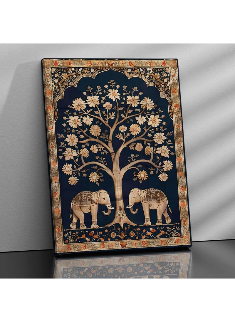 KOTART Kotart Premium Kalamkari Wall Art Canvas Print Living Room Office Decor HD Print Cotton Canvas Indian Wall Art 18x24 inch Kalamkari Art 9  - Image 1