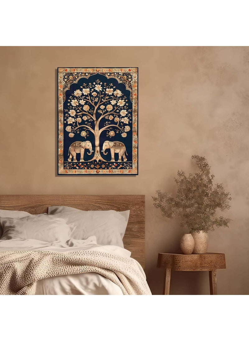 KOTART Kotart Premium Kalamkari Wall Art Canvas Print Living Room Office Decor HD Print Cotton Canvas Indian Wall Art 18x24 inch Kalamkari Art 9  - Image 4