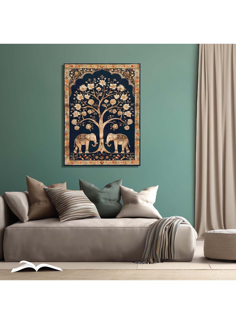 KOTART Kotart Premium Kalamkari Wall Art Canvas Print Living Room Office Decor HD Print Cotton Canvas Indian Wall Art 18x24 inch Kalamkari Art 9  - Image 3