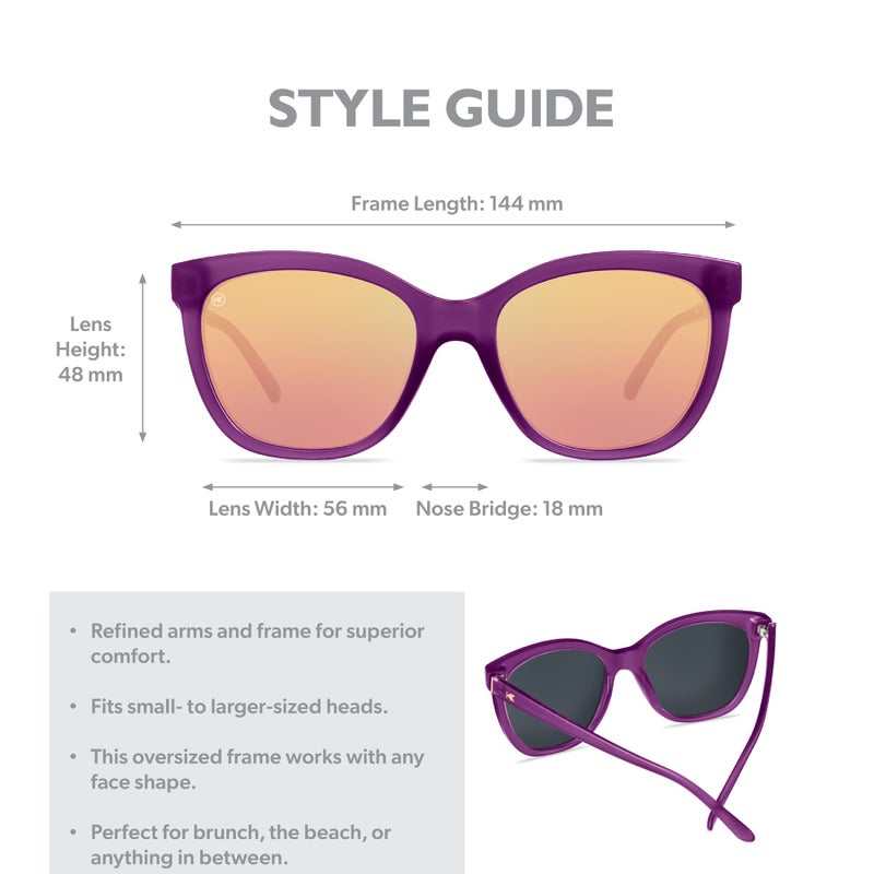 Knockaround Deja Views Polarized Cat Eye Sunglasses for Women & Men - Trendy Sunglasses - UV400 Protection - Image 4