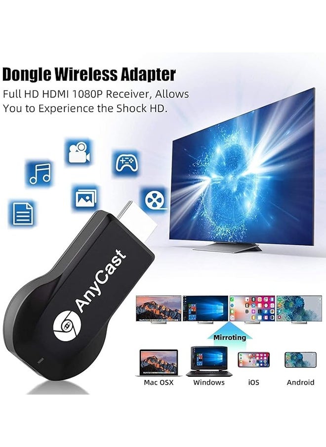 AnyCast M2 Plus WiFi Display Reciever, 4K Wireless HDMI Display Adapter, 1080P Mobile Screen Mirroring Receiver, for Android/Mac/iOS Windows  - Image 3