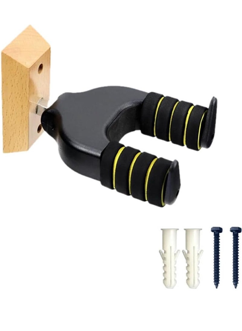 شماعة جيتار مثبتة على الحائط، قفل تلقائي وحامل خطاف قابل للتعديل للجيتار الصوتي والكهربائي، القيثارة، الجير والمندولين - Image 3