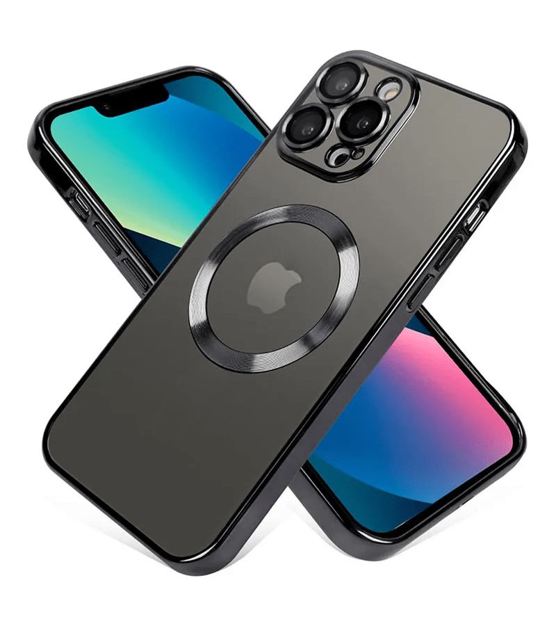 هيكل رفيع جدًا مطلي كهربائيًا مغناطيسيًا لهاتف iPhone 15 Plus، باللون الأزرق الفاتح، متوافق مع الشحن اللاسلكي Magsafe، غطاء واقٍ مقاوم للصدمات - Image 4