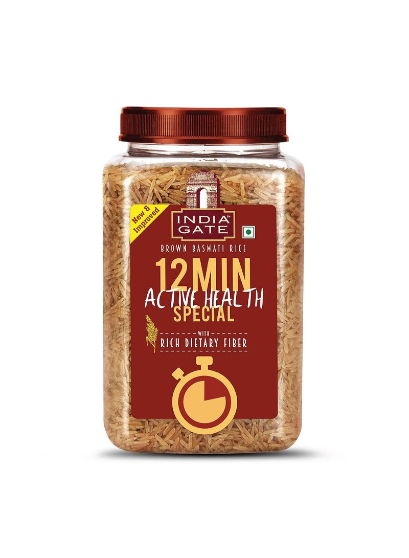 India Gate Brown Basmati Rice 12 Minute Active Special 1 kg - Image 1