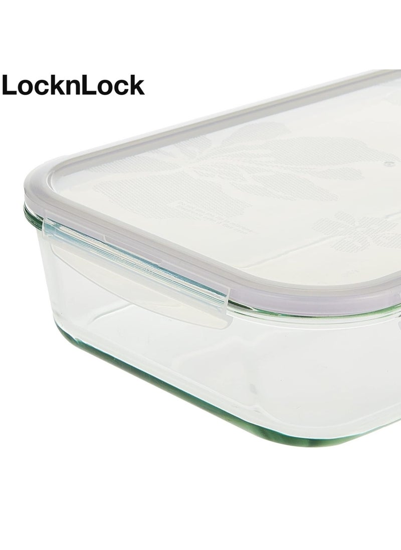 LOCK & LOCK - LocknLock 3.6L Oven-Safe Glass Rectangular Container with Airtight Lid - Microwave, Freezer, and Dishwasher Safe - Image 1