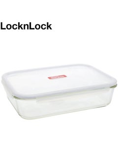 LOCK & LOCK LocknLock 3.6L Oven-Safe Glass Rectangular Container with Airtight Lid - Microwave, Freezer, and Dishwasher Safe  - Image 2