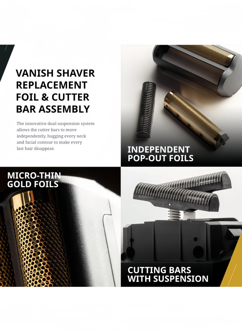 WAHL Wahl Professional 5 Star Series Finale Shaver Replacement Foil and Cutter Bar Assembly #7043, Super Close Shaving for Professional Barbers  - Image 4