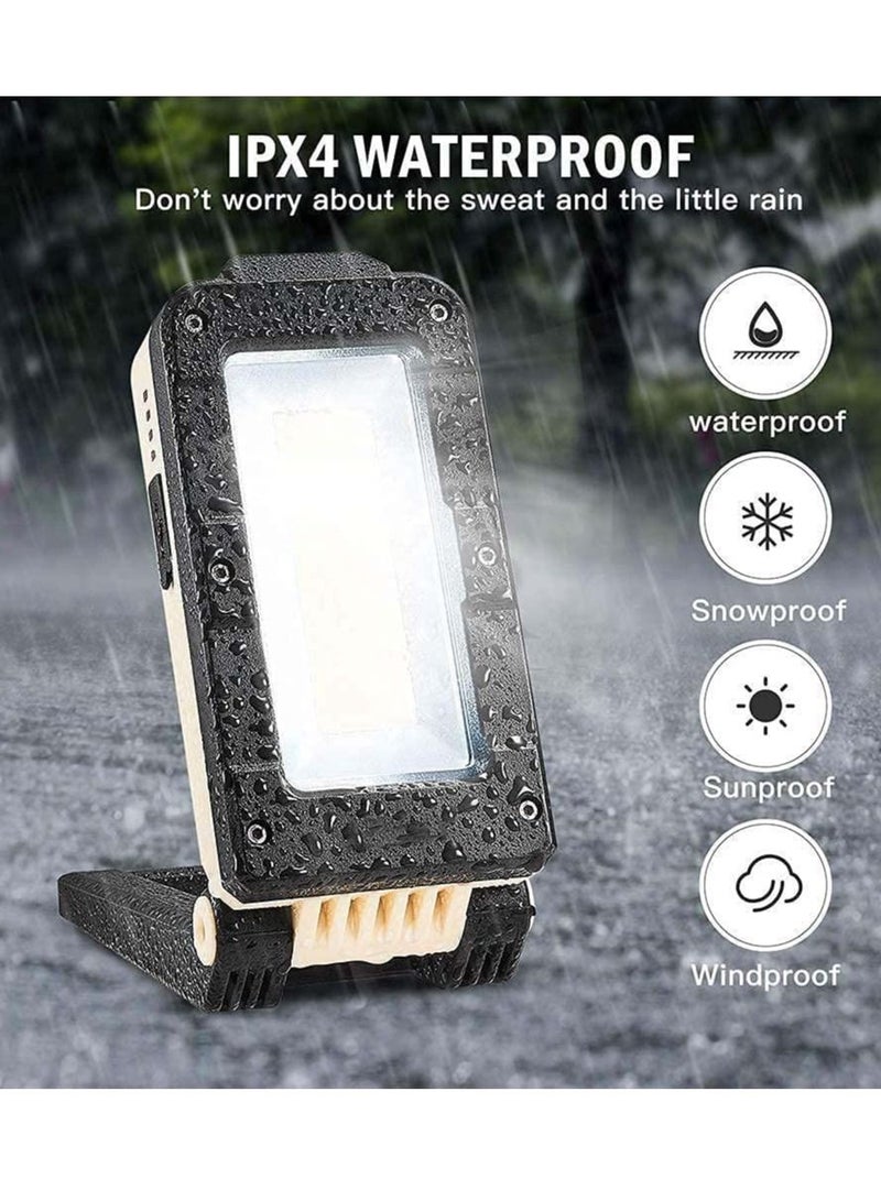 Excefore LED Work Light, Magnetic Rechargeable COB Inspection Lamp Magnetic Work Light with Hanging Hook, 4 Lighting Modes, Job Site Lighting for Car Repairing Emergency Camping Mountain Climbing  - Image 4