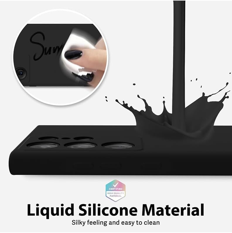 Theodor Protective Slim Fit Case Liquid Silicone Cover With Full Body Protection Anti-Scratch Shockproof Case For Samsung Galaxy S24 Ultra Black Travel 1 Multicolour Mcplssgs24Ublka642 - Image 3