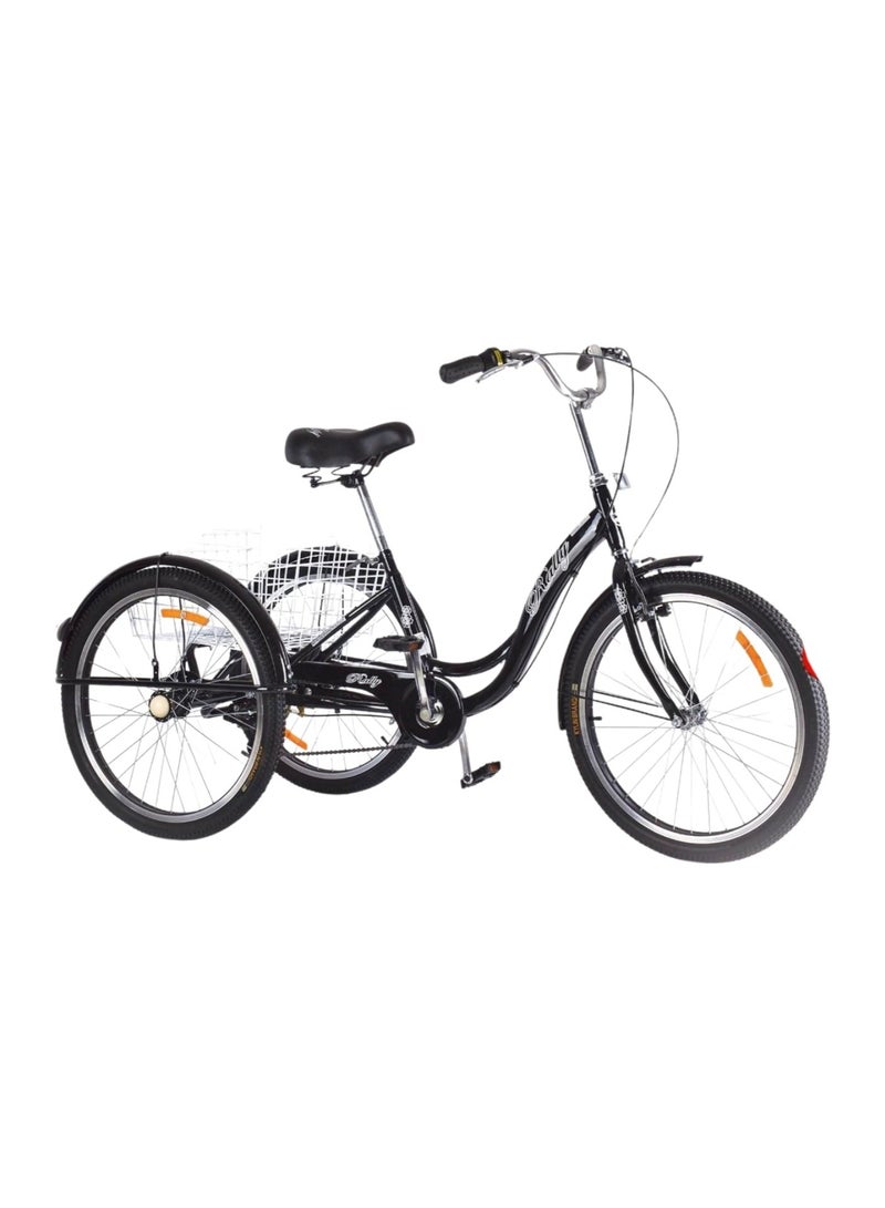 Rally Tricycle Trike Cruise Bike Large Size Basket For Recreation Shopping Size 24