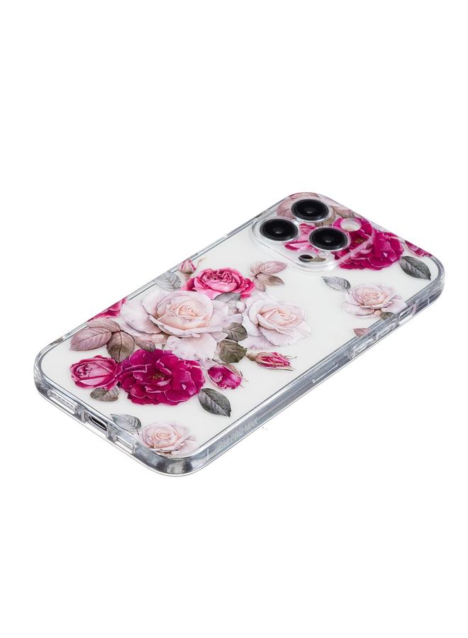 اس-توب جراب لهاتف iPhone 16 Pro بنمط رسم ملون جراب هاتف شفاف من مادة TPU - Image 5