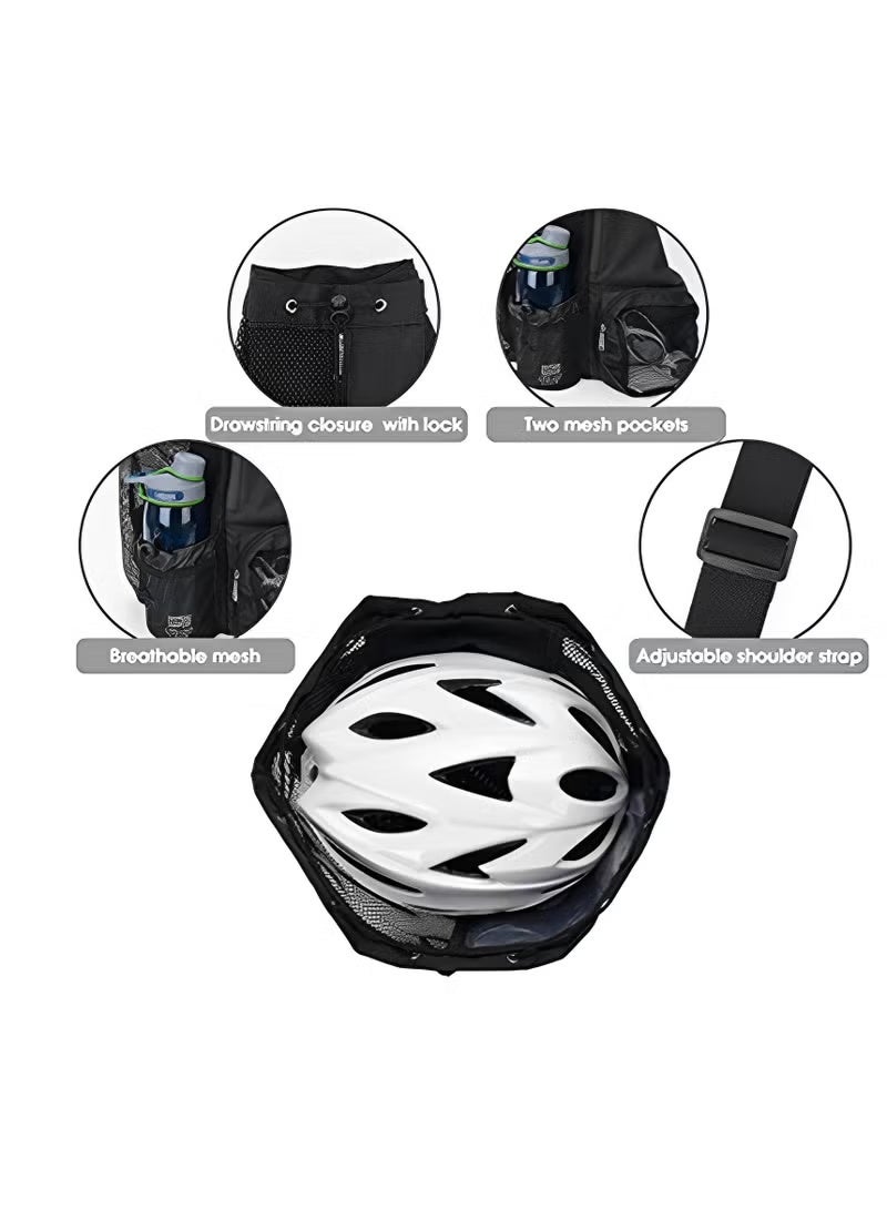 Generic Swim Bag Mesh Drawstring Backpack With Wet Pocket Beach Backpack For Swimming, Gym, And Workout Gear - Image 5