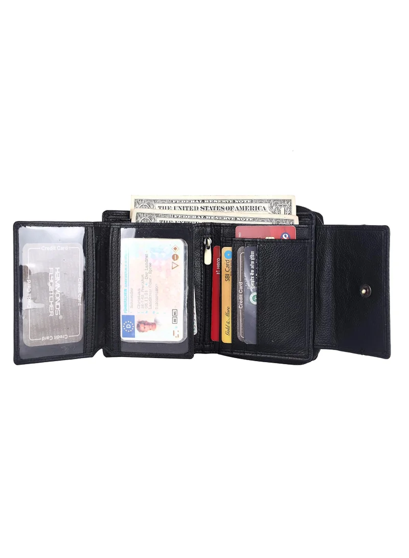 HAMMONDS FLYCATCHER Gift Combo - Genuine Leather Wallets for Men and Women, Stylish Couples Gift Set with Multiple Card Slots, Zipper Pockets - Ramadan, Eid, Anniversary, and Wedding Gift Idea | 8KWK