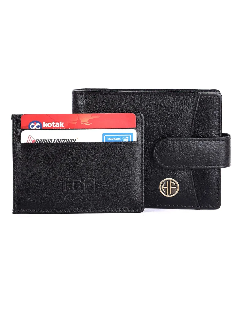 HAMMONDS FLYCATCHER Gift Combo - Genuine Leather Wallets for Men and Women, Stylish Couples Gift Set with Multiple Card Slots, Zipper Pockets - Ramadan, Eid, Anniversary, and Wedding Gift Idea | 8KWK