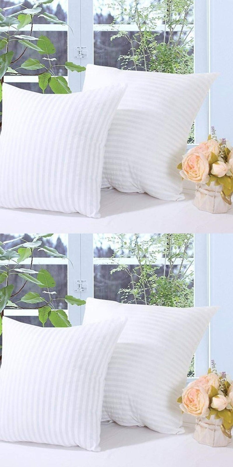 JDX Micro Fibre Silknise Cushion Filler (65X65cms, White) - Set of 4 - Image 1