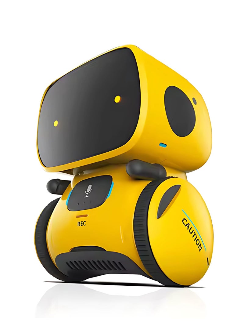 Twisoo Mini Smart Robot Toy for Kids – Voice-Controlled Interactive Talking Robot with Lights & Sounds, Educational Toy for Boys & Girls Ages 3+ (Yellow) - Image 1