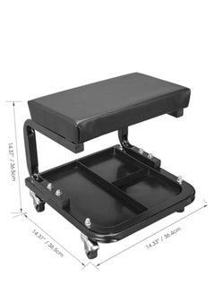Arabest Roller Seats, Rolling Creeper, Padded Rolling Workshop Stool with Tool Tray Storage, Mechanic Stool,Auto Repair Bench, Suitable for Garage, Shop  - Image 3