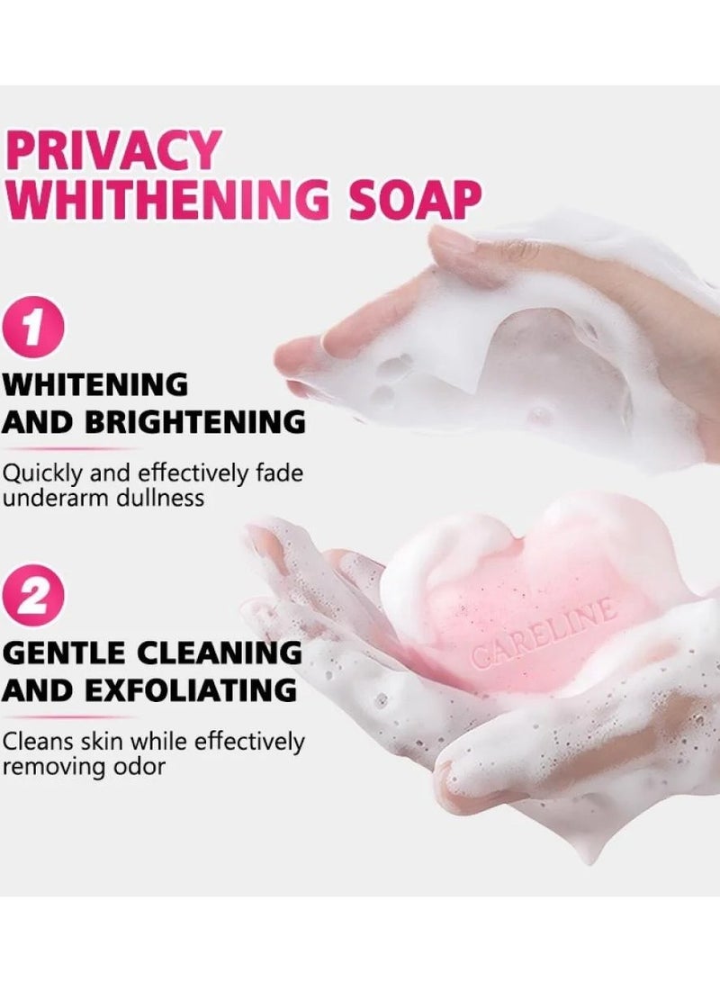 Careline Two Pieces of Whitening Vitc Soap Privacy Soap with Vitamin C and Collagen 80 g - Image 4