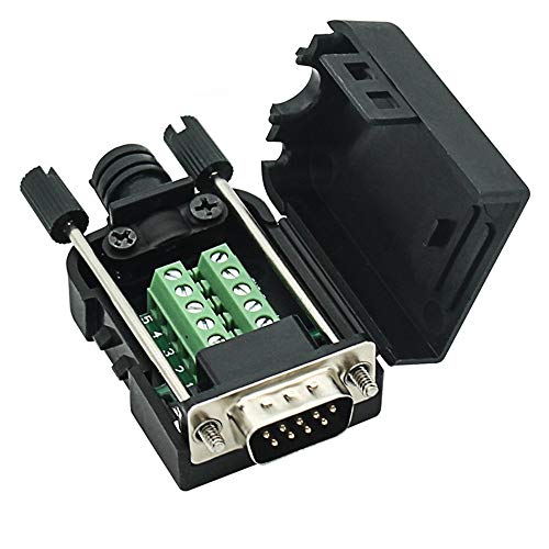 AISIBO Connector DB9 RS232 D-SUB Male Adapter to Screw Connector 9 Pin Port to Terminal Connector Signal Module with Case (Male Connector DB9) - Image 2