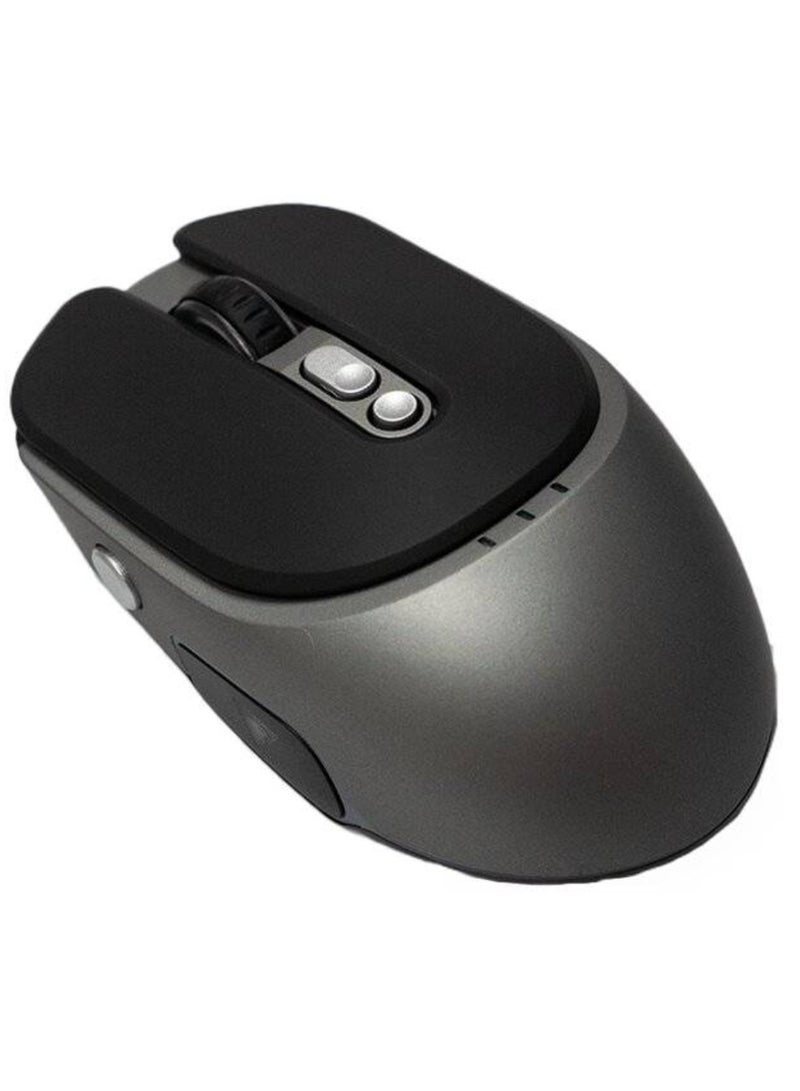 JeDEL WH104 Wireless Mouse – Rechargeable Dual Mode (2.4G + Bluetooth 5.1), Adjustable DPI up to 3200, Ergonomic Design with RGB Lighting – Black - Image 2