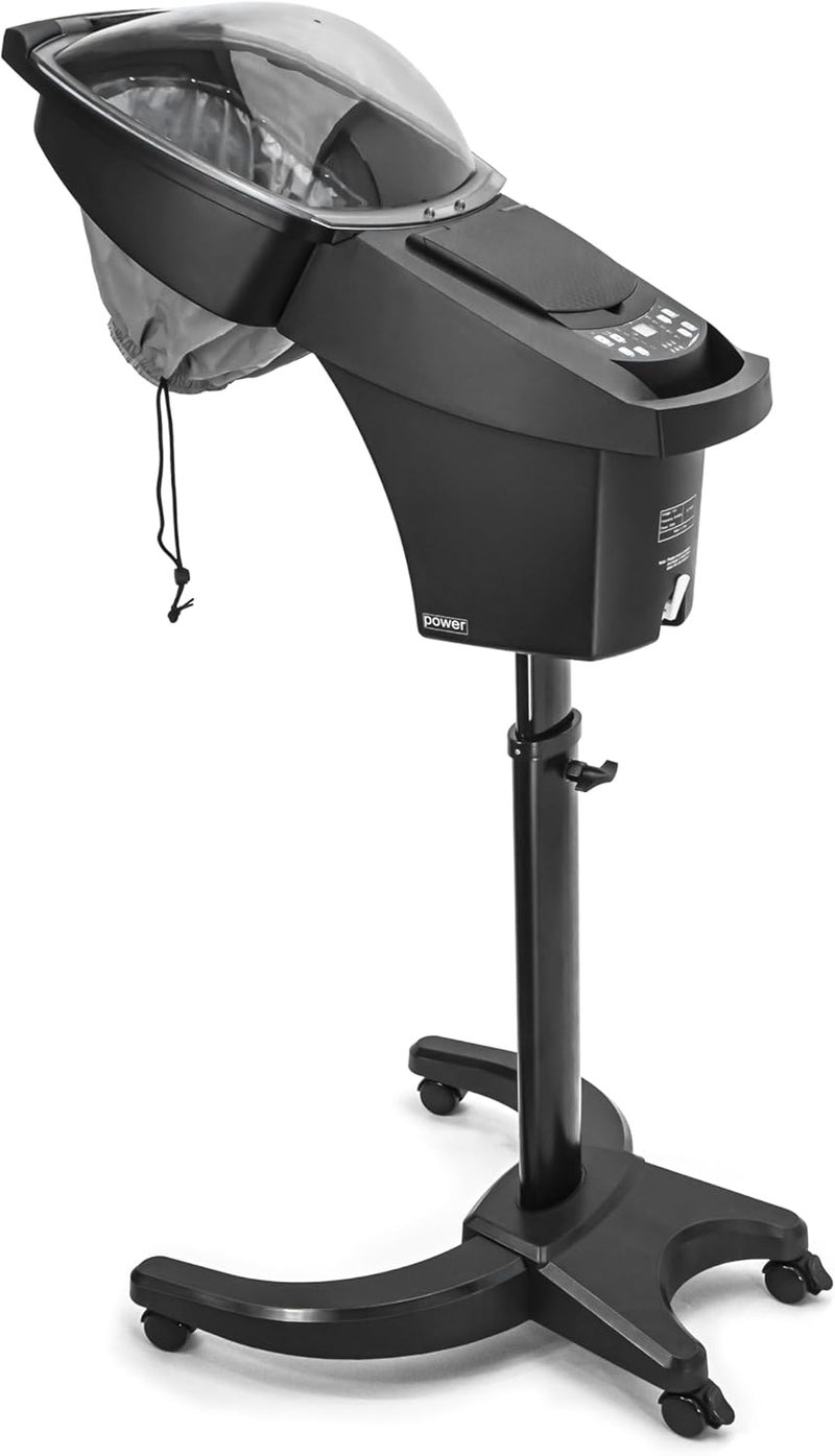 Elitzia Elitzia Hair Steamer Micro Mist Scalp Detox System Hair Wash Reclining Chair Table Hair Care Salon SPA Barber Shop Shampoo Bowl Miste Hooded Natual Black Hair ET19191 