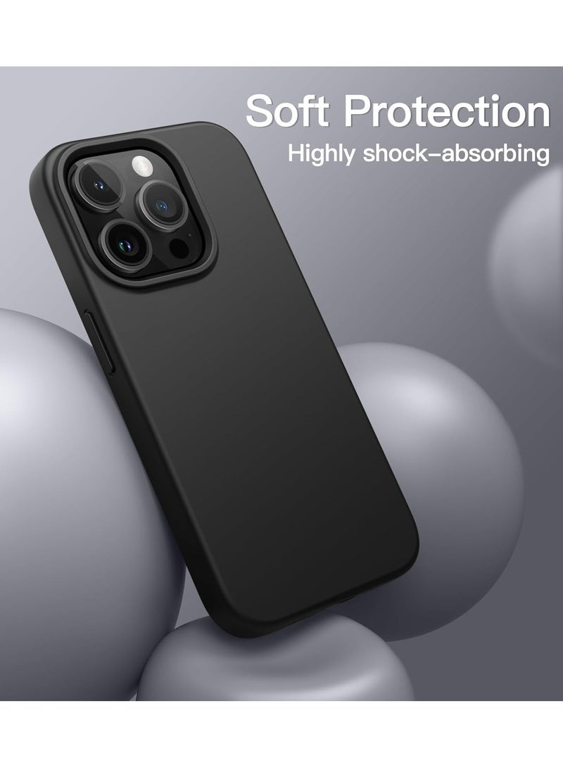 Jomo Store Liquid Silicone Case for iPhone 16 Pro 6.3-Inch – Soft Touch, Shockproof, Anti-Scratch Protective Phone Cover with Microfiber Lining – Full-Body Protection - Image 4