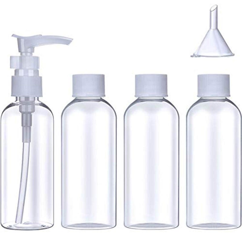 DIY Crafts Pack Of 3 Pcs Empty Lotion Bottle Set of Empty Lotion Bottle and Scre Cap Bottl Pack Of 3 Pcs Empty Lotion Bottle - Image 1
