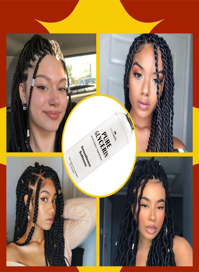 Black Queen 100% Pure Vegetable Glycerin – USP & Kosher Grade, Made in USA – Hair & Skin Moisturizer for 4C Hair, Dry Skin & DIY Beauty (8 oz (PACK OF 1 - Image 5