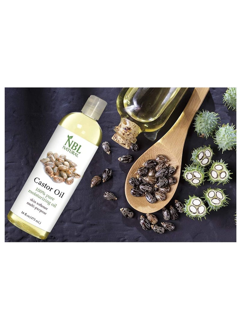 NBL Natural Castor Oil for Skin, Hair, Eyelashes & Eyebrows pack of 2 - Image 4