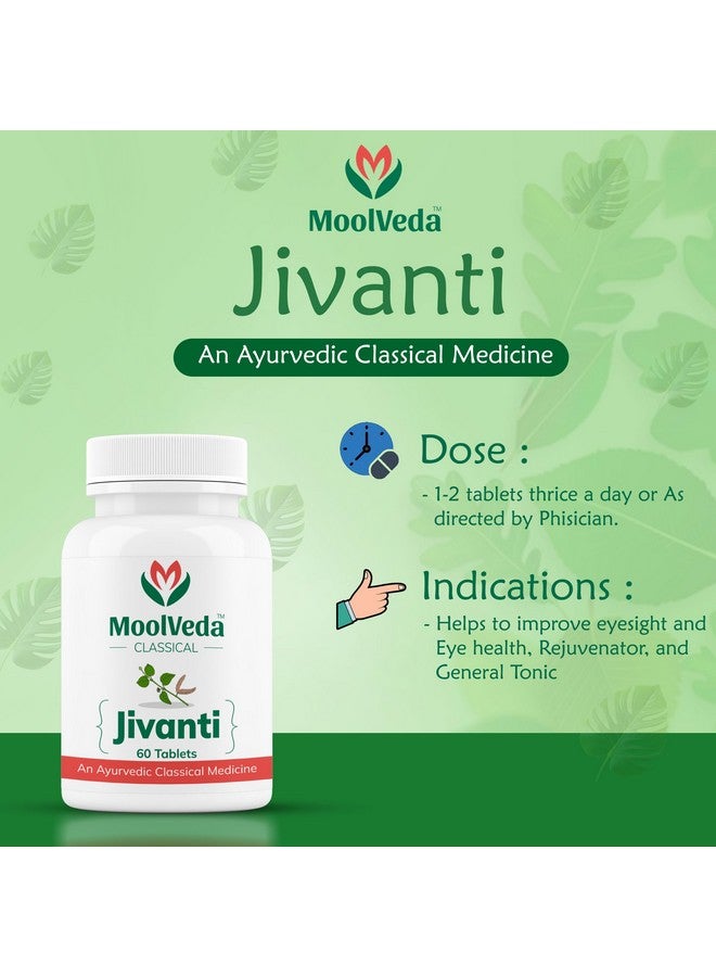 Moolveda Jivanti Tablets | Uses For Eye Care and Vision Support | Natural Vision Protection | 60 Veg Tablets - Image 5