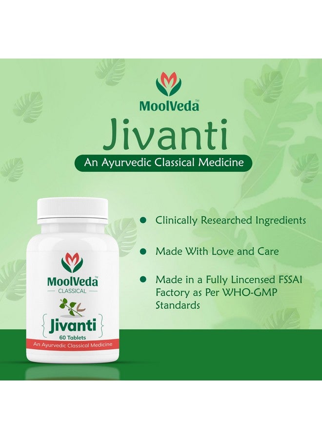 Moolveda Jivanti Tablets | Uses For Eye Care and Vision Support | Natural Vision Protection | 60 Veg Tablets - Image 3