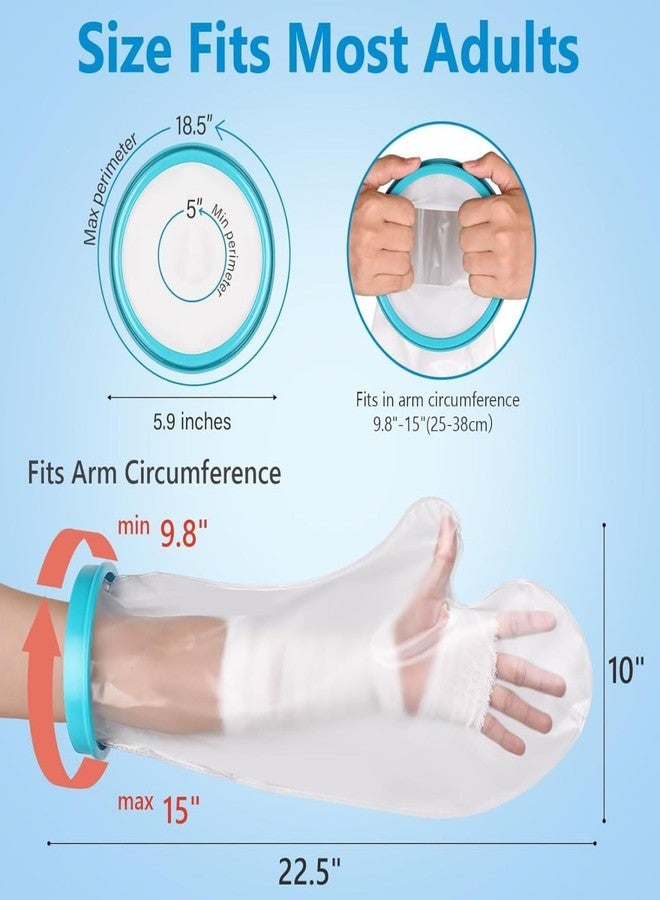 Cuzenal® Waterproof Hand Cast Cover For Shower, Watertight Arm Protector Medical Grade Thick PVC Cover, Reusable Bandages Coves Sleeve For Broken Hand Plaster, Surgery, Burns and Recovery - 1Pcs - Image 4