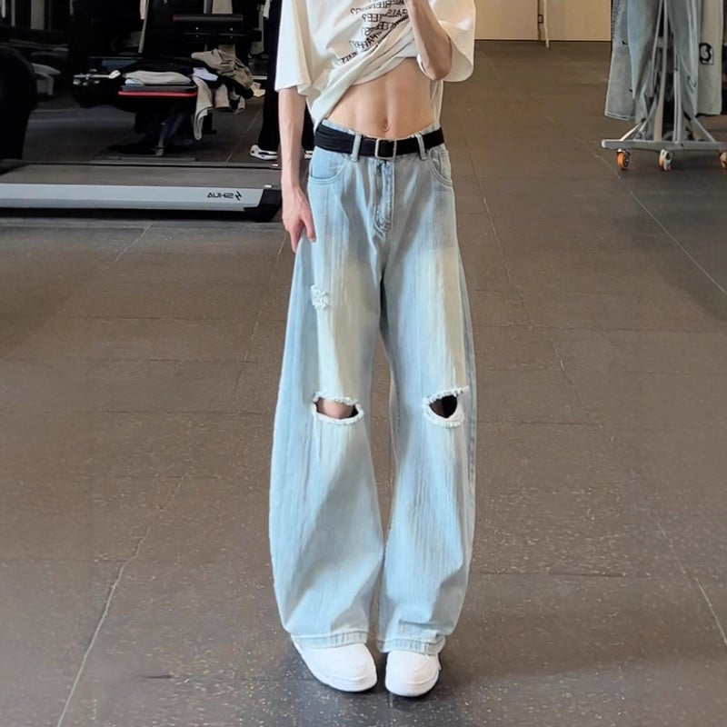 Unisex Casual Daily Denim Jeans - Image 1