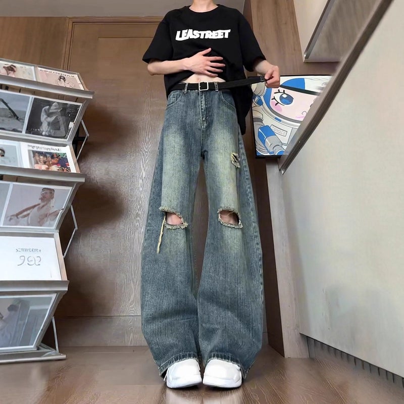 Unisex Casual Daily Denim Jeans - Image 2