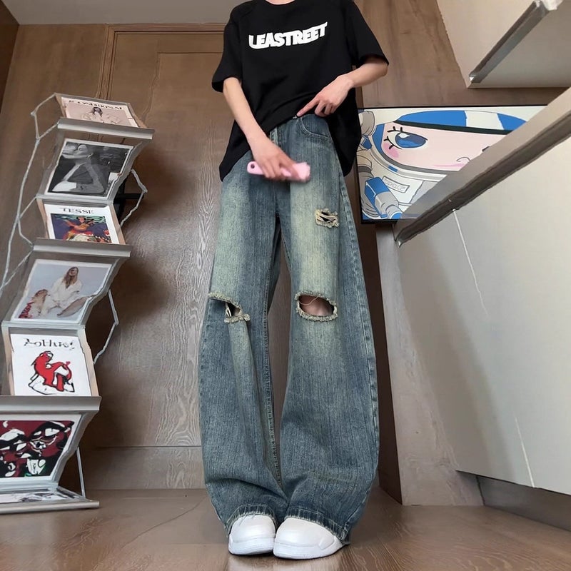 Unisex Casual Daily Denim Jeans - Image 4