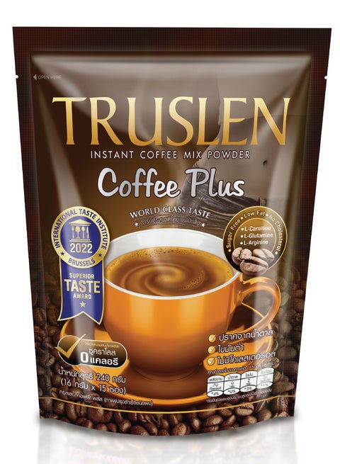 Truslen Truslen Coffee Plus 240g (15 Sachets x 16g) | Slimming Coffee with L-Carnitine, L-Glutamine & 0 Sugar | Best Weight Loss Coffee Drink | Best Price UAE | Dubai, Abu Dhabi Truslen Truslen Coffee Plus 240g (15 Sachets x 16g) | Slimming Coffee with L-Carnitine, L-Glutamine & 0 Sugar | Best Weight Loss Coffee Drink | Best Price UAE | Dubai, Abu Dhabi