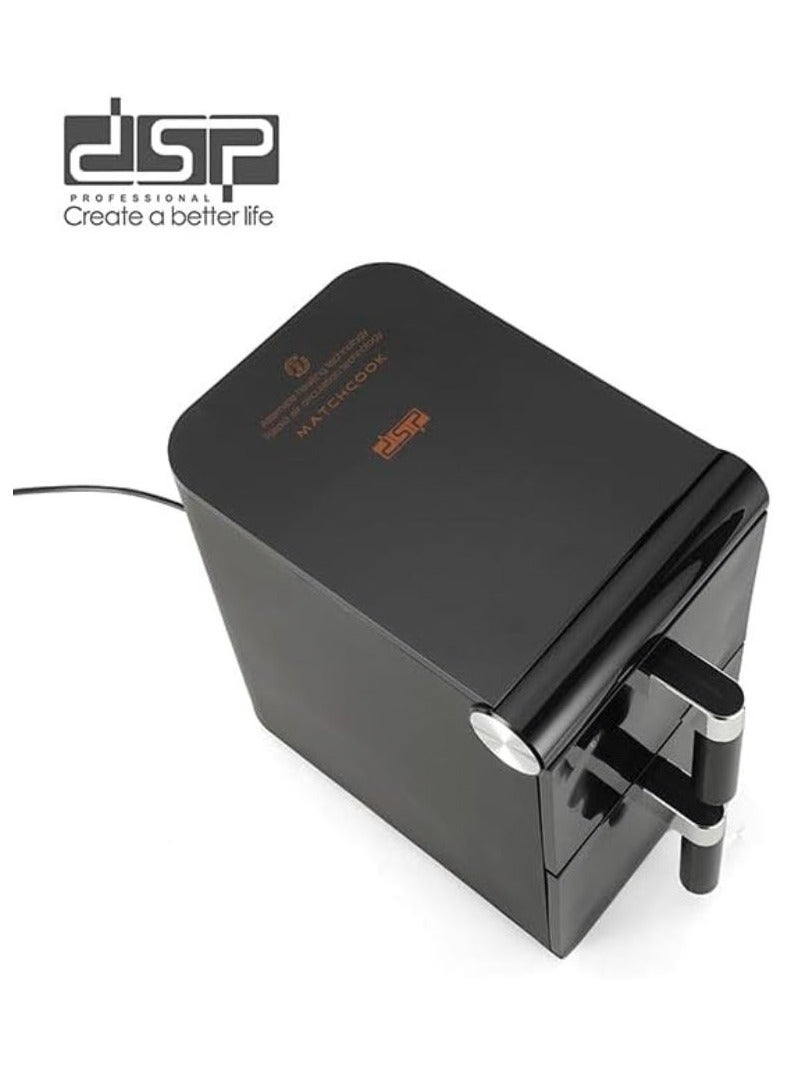 DSP KB2189 12L Dual Stack Air Fryer – Double Basket, SYNC/MATCHCOOK, 1700W, 13 Presets, Teflon Coated - Image 2