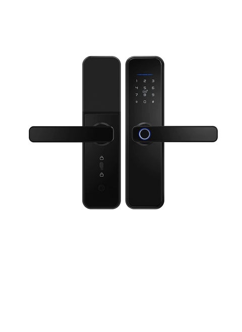Robustline Smart Front Door Lock with 5 Function- Fingerprint, Digital Deadbolt, Smart IC Card, Keyless Bluetooth, Key, Smart APP Remote Control for Apartment, Hotel & Home Use.