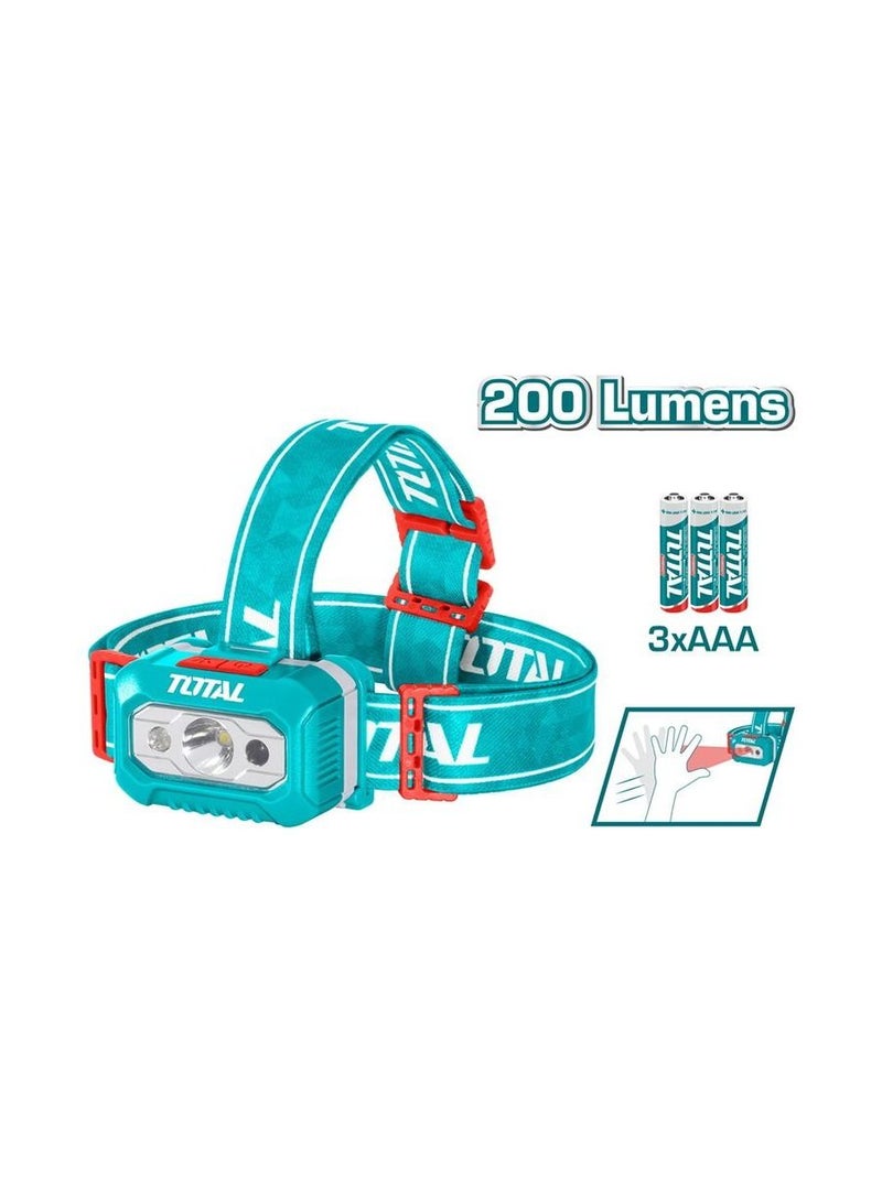 توتال T0TAL THL013AAA6 كشافات استشعار الحركة لركوب الدراجات 3 واط / 200 لومينز الرحلات والتخييم إصلاح المصابيح الأمامية مع بطارية 1.5 فولت AAA  - Image 4