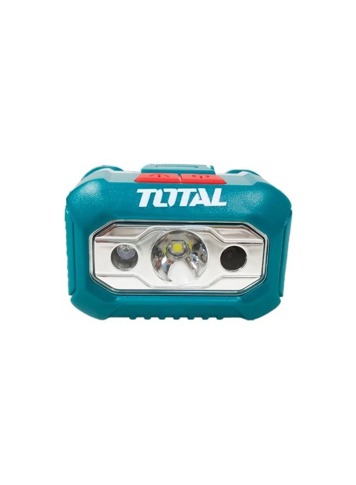 توتال T0TAL THL013AAA6 كشافات استشعار الحركة لركوب الدراجات 3 واط / 200 لومينز الرحلات والتخييم إصلاح المصابيح الأمامية مع بطارية 1.5 فولت AAA  - Image 2