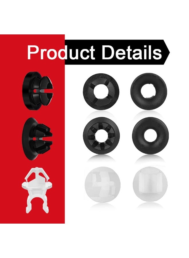 30PCS Hood Prop Rod Holder Clips, Car Engine Hood Stay Clips, Hood Support Prop Rod Holder, Black White Hood Rod Clip Compatible with 91503-SS0-003, Hood Car Grommet Clips for Most Cars - Image 3
