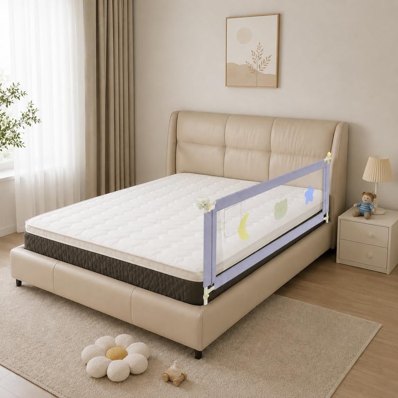 UREVO 2m Bed Rail for Toddlers - Adjustable Safety Guardrail for Infants - Image 1